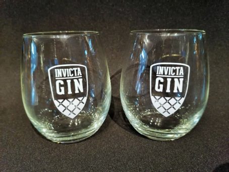 GLASS WARE - INVICTA GIN x 2